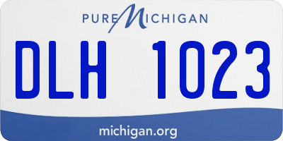 MI license plate DLH1023
