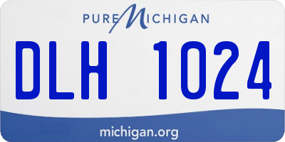 MI license plate DLH1024