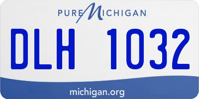 MI license plate DLH1032