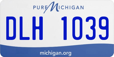 MI license plate DLH1039
