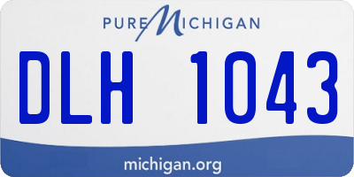 MI license plate DLH1043