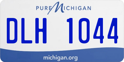 MI license plate DLH1044