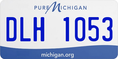 MI license plate DLH1053