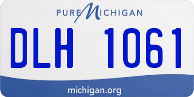 MI license plate DLH1061