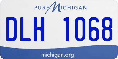 MI license plate DLH1068