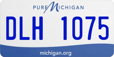 MI license plate DLH1075