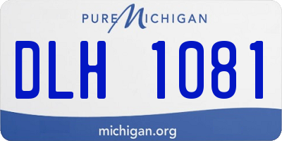 MI license plate DLH1081