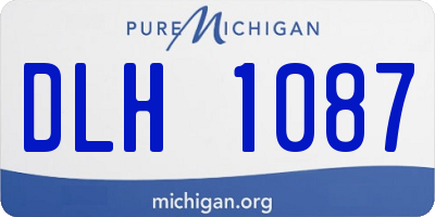 MI license plate DLH1087