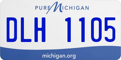 MI license plate DLH1105