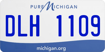 MI license plate DLH1109
