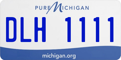 MI license plate DLH1111