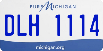 MI license plate DLH1114