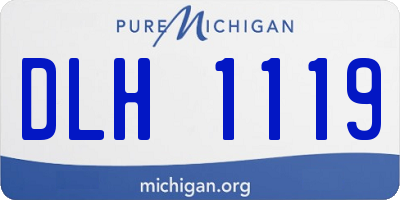 MI license plate DLH1119