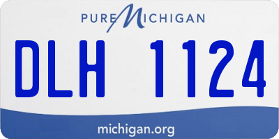 MI license plate DLH1124