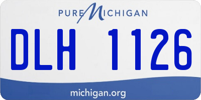 MI license plate DLH1126