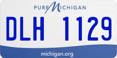 MI license plate DLH1129
