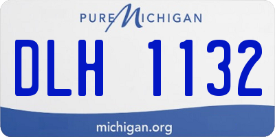MI license plate DLH1132