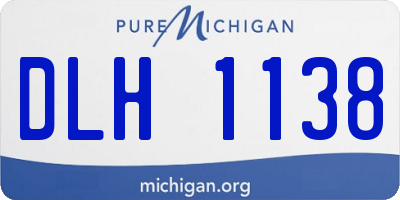 MI license plate DLH1138