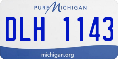 MI license plate DLH1143