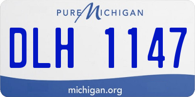 MI license plate DLH1147