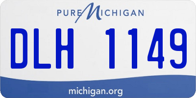 MI license plate DLH1149
