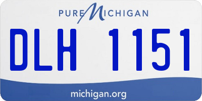 MI license plate DLH1151