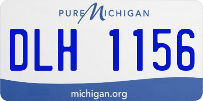 MI license plate DLH1156