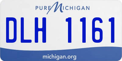 MI license plate DLH1161
