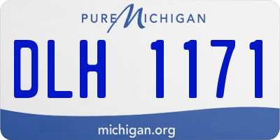 MI license plate DLH1171