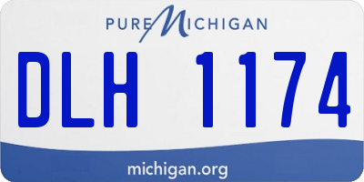 MI license plate DLH1174