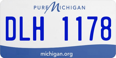 MI license plate DLH1178
