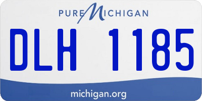MI license plate DLH1185