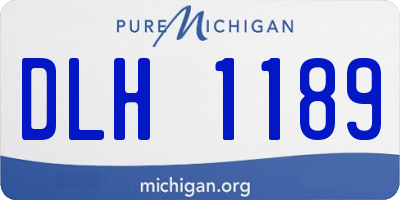 MI license plate DLH1189