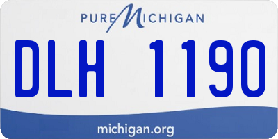 MI license plate DLH1190