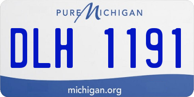 MI license plate DLH1191