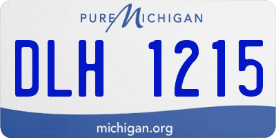 MI license plate DLH1215