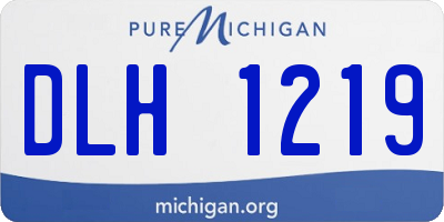 MI license plate DLH1219