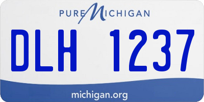 MI license plate DLH1237