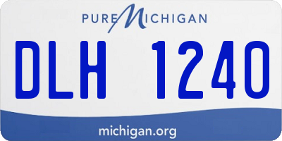 MI license plate DLH1240