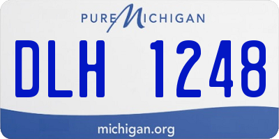 MI license plate DLH1248