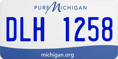 MI license plate DLH1258