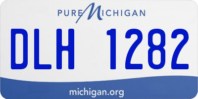 MI license plate DLH1282