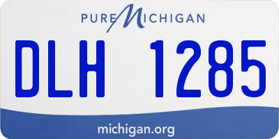 MI license plate DLH1285