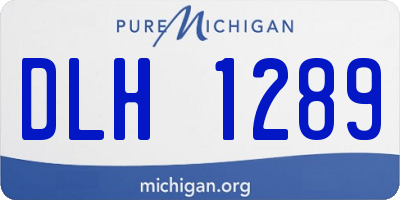MI license plate DLH1289