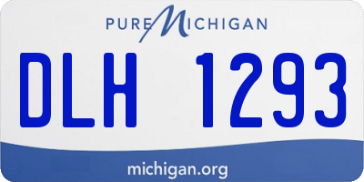 MI license plate DLH1293