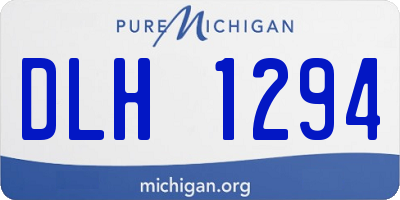 MI license plate DLH1294