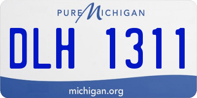 MI license plate DLH1311