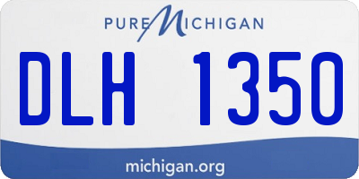 MI license plate DLH1350