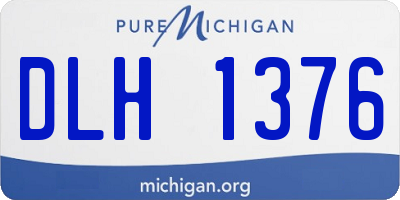 MI license plate DLH1376