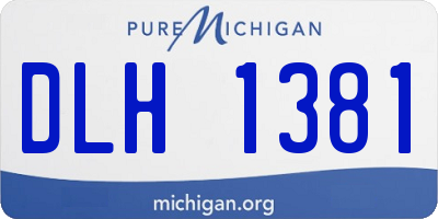 MI license plate DLH1381